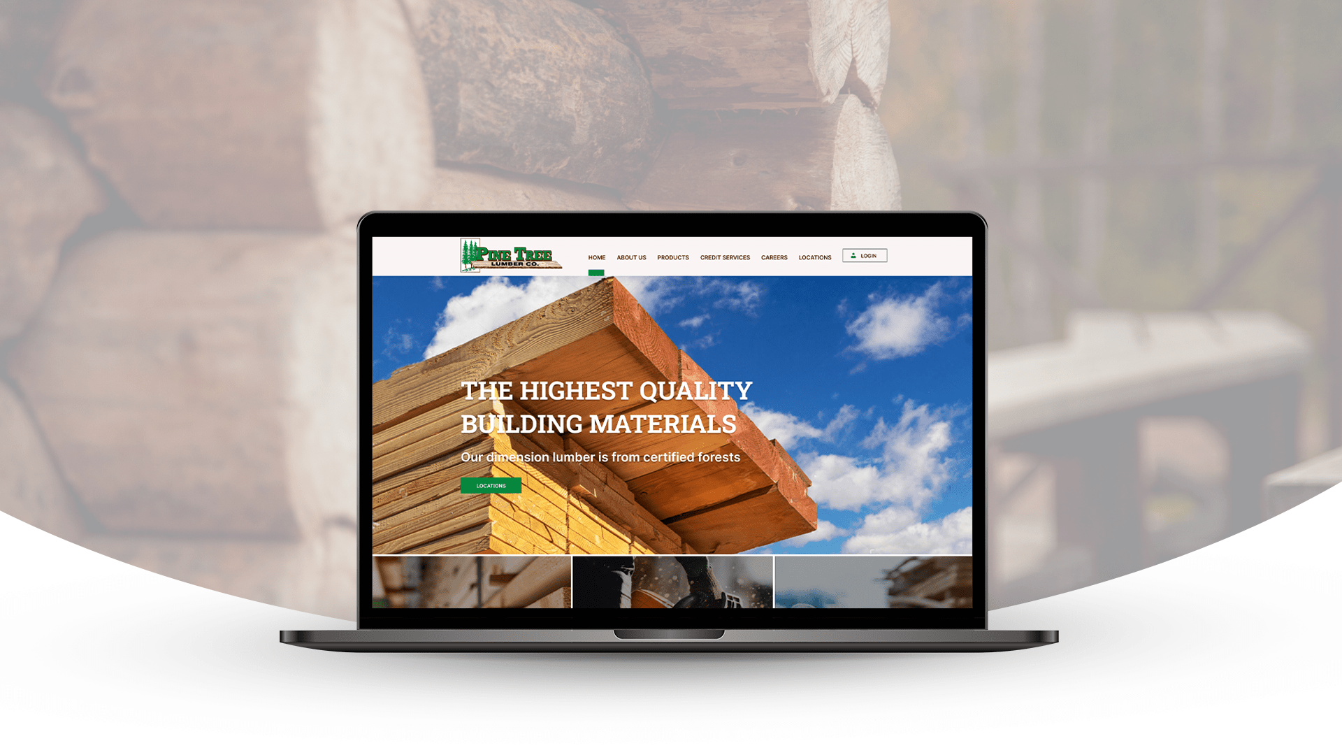 Pine Tree Lumber Dog and Rooster